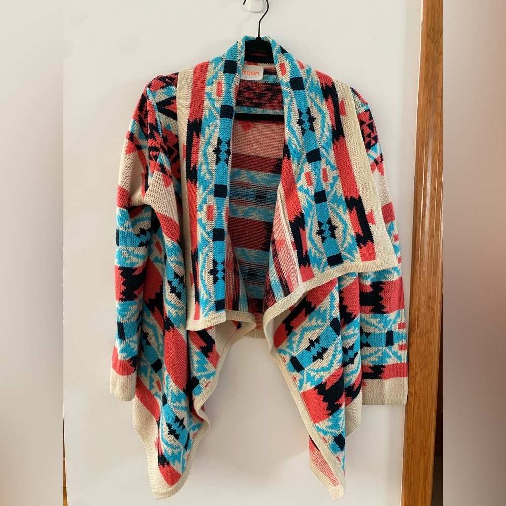 Moon Aztec Print Sweater